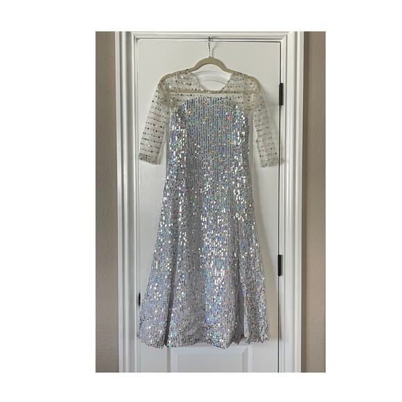 White Sequined Dress Princess Size 12 Youth - Picture 1 of 7